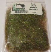 Ice dub Hareline olive / brown